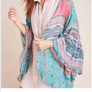 Anthropologie Cornelia Bell Kimono by Saachi